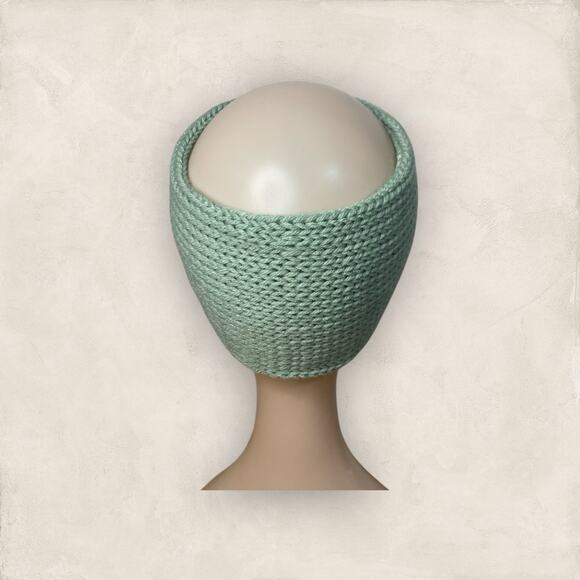 Ear Warmer Twisted Green Knitted Headband Women Hairband Winter Holiday Gift - Picture 5 of 9